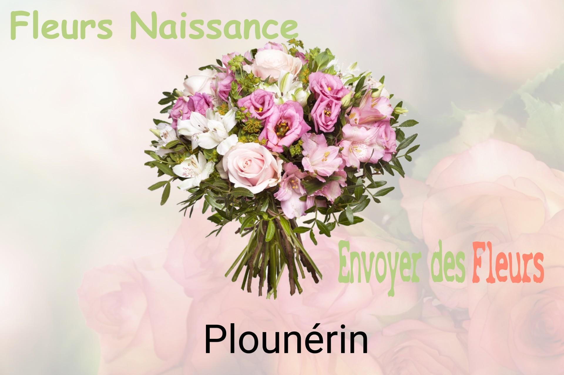 Bouquet de fleurs de naissance livré à Plounérin
